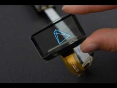 1.51 inch 128*56 Transparent OLED display demo