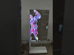 OLED Transparent Screen See Through Oled Display Floor Standing L Model