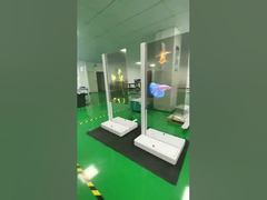 Floor-standing transparent OLED display